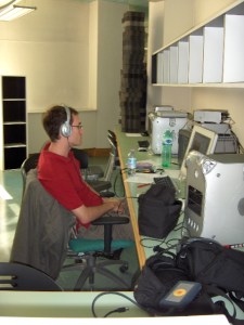 First floor studio with editing suite.