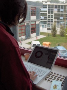 View from lecture room. 