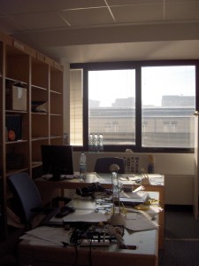 More desks in the morning.