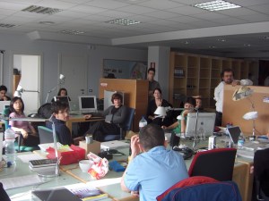 Monday morning catchup in the studio